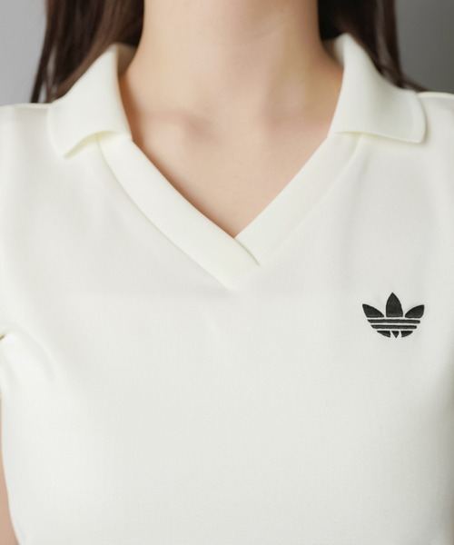 adidas（アディダス）の「【adidas/アディダス】ボリュームスリーブポロワンピース（ワンピース・レディース・ブラック/オフホワイト・M）」の13枚目の写真