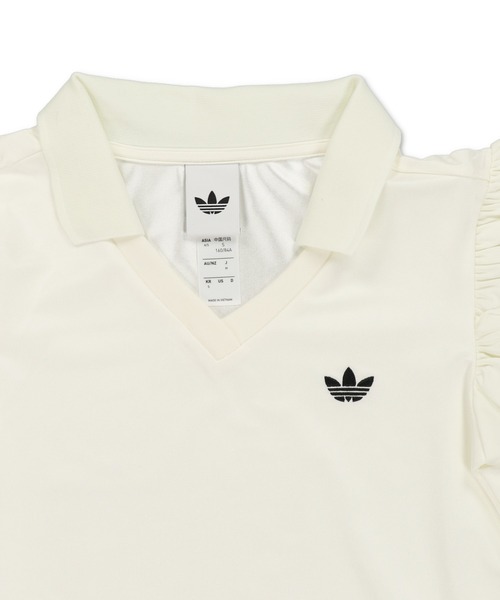 adidas（アディダス）の「【adidas/アディダス】ボリュームスリーブポロワンピース（ワンピース・レディース・ブラック/オフホワイト・M）」の20枚目の写真