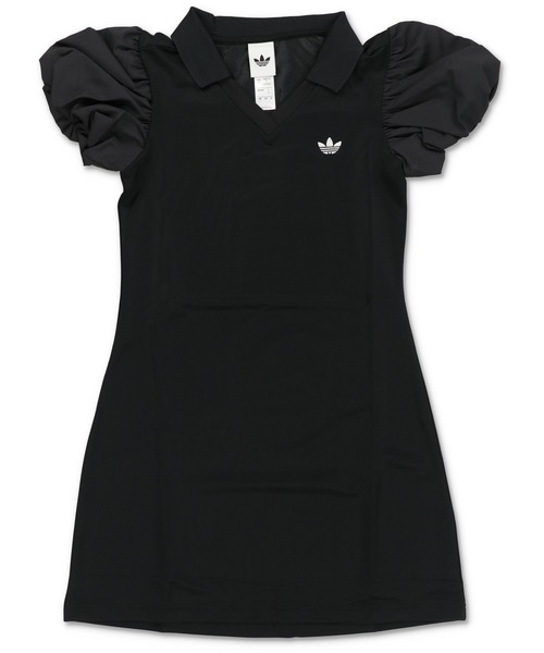 adidas(アディダス)の「【adidas/アディダス】ボリュームスリーブポロワンピース(ワンピース・レディース・ブラック/オフホワイト・M)」の21枚目の写真