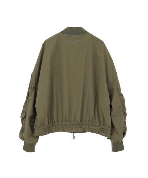CONVERSE TOKYO(コンバーストウキョウ)の「GATHER SLEEVE MILITARY MA-1 JACKET(ブルゾン・レディース・ブラック/カーキ・FREE)」の20枚目の写真