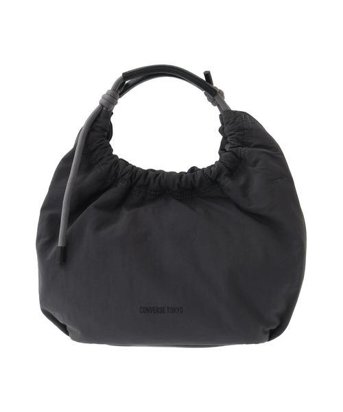 CONVERSE TOKYO（コンバーストウキョウ）の「2WAY ROPE HANDLE GATHERED SHOULDER BAG（ショルダーバッグ・レディース・チャコールグレー/ベージュ/ブラック・FREE）」の3枚目の写真