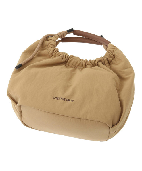 CONVERSE TOKYO（コンバーストウキョウ）の「2WAY ROPE HANDLE GATHERED SHOULDER BAG（ショルダーバッグ・レディース・チャコールグレー/ベージュ/ブラック・FREE）」の9枚目の写真