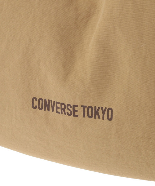 CONVERSE TOKYO（コンバーストウキョウ）の「2WAY ROPE HANDLE GATHERED SHOULDER BAG（ショルダーバッグ・レディース・チャコールグレー/ベージュ/ブラック・FREE）」の11枚目の写真