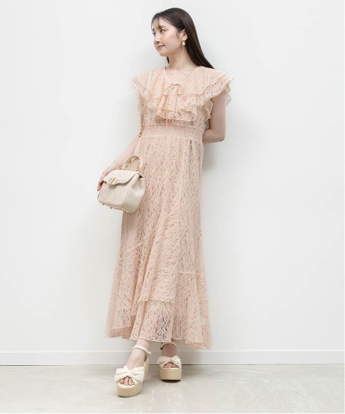 RANDA（ランダ）の「プリーツリボンデザインウェッジサンダル（サンダル・レディース・アイボリー/ブラック/ブルー・M/S/L/LL）」の14枚目の写真