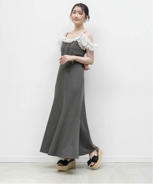 RANDA（ランダ）の「プリーツリボンデザインウェッジサンダル（サンダル・レディース・アイボリー/ブラック/ブルー・M/S/L/LL）」の20枚目の写真