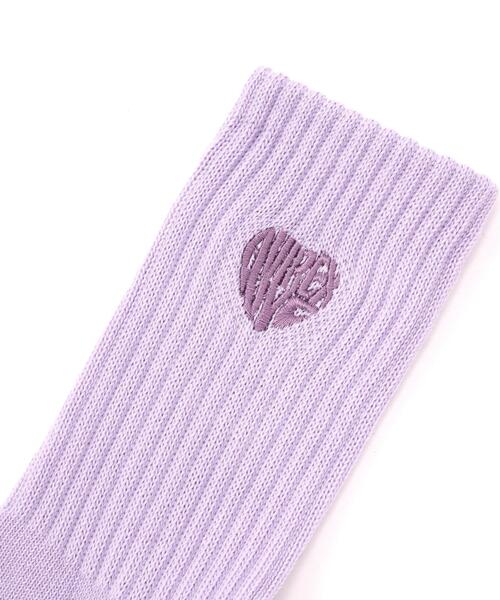 AVIREX(アヴィレックス)の「《直営店限定》HEART LOGO SOCKS(ソックス/靴下・レディース・ホワイト/ブラック・F)」の8枚目の写真