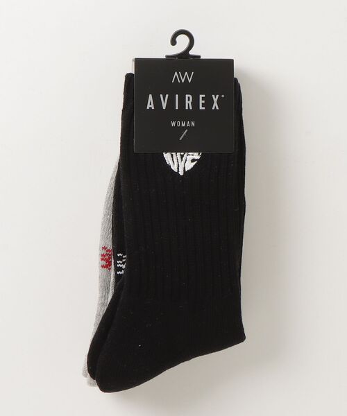 AVIREX（アヴィレックス）の「《直営店限定》HEART LOGO SOCKS（ソックス/靴下・レディース・ホワイト/ブラック・F）」の12枚目の写真