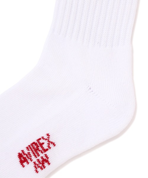 AVIREX（アヴィレックス）の「《直営店限定》HEART LOGO SOCKS（ソックス/靴下・レディース・ホワイト/ブラック・F）」の5枚目の写真