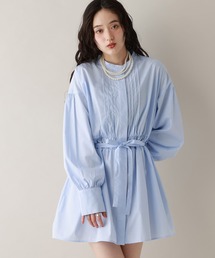 RAGEBLUE | ウエストギャザーブロードパフチュニック(シャツ/ブラウス)