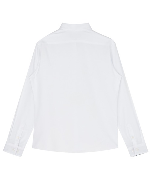 TOKYO SHIRTS(トウキョウシャツ)の「【吸水速乾】【COFREX】形態安定ノンアイロン ワイド 長袖ビジネスワイシャツ(ビジネスシャツ・レディース・ホワイト・XL/S/M/L/LL)」の2枚目の写真