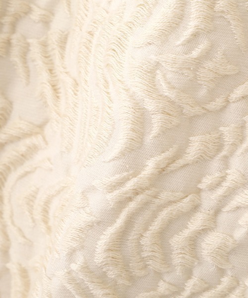ETRE TOKYO(エトレトウキョウ)の「ジャガードノーカラージャケット(ノーカラージャケット・レディース・オフホワイト/ブラック・M/S)」の5枚目の写真
