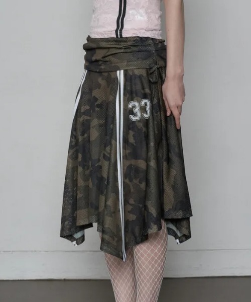 Ada.(エイダ)の「◇SETUPEXE◇ブランド直輸入正規品/33 スポーティ スカート 33 SPORTY SKIRT(スカート・レディース・カモフラージュ/ベージュ/ブラック・FREE)」の11枚目の写真