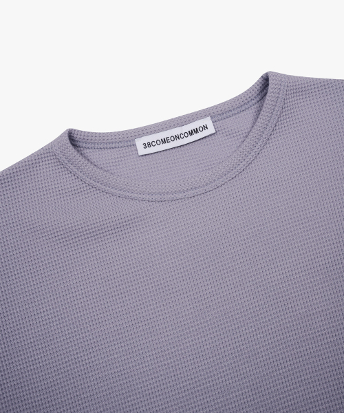 38COMEONCOMMON（38カモンコモン）の「Waffle Regular Long Sleeve (Lavender)（Tシャツ/カットソー・レディース・その他・FREE）」の3枚目の写真