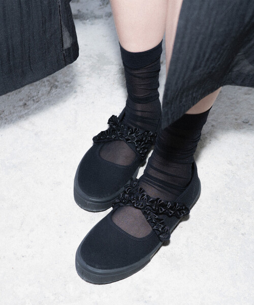 Bshop（ビショップ）の「eunoia × NOVESTA | TWO STRAP MARY JANE（スニーカー・レディース・ブラック・38/37）」の20枚目の写真