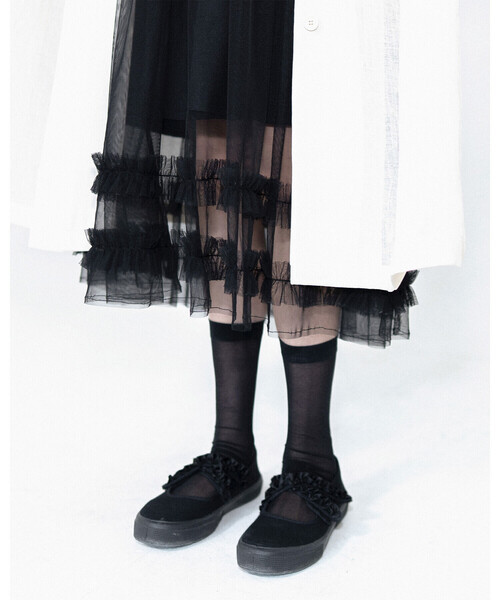 Bshop（ビショップ）の「eunoia × NOVESTA | TWO STRAP MARY JANE（スニーカー・レディース・ブラック・38/37）」の2枚目の写真