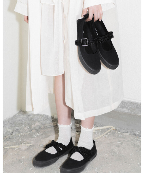 Bshop（ビショップ）の「eunoia × NOVESTA | TWO STRAP MARY JANE（スニーカー・レディース・ブラック・38/37）」の9枚目の写真