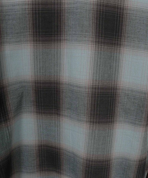 Magine（マージン）の「mhs2600-Open Collar Short Sleeve Check Shirt オープンカラーシャツ(MGN-261-036)（シャツ/ブラウス・メンズ・ブラック/ブルー/ホワイト・46/44/48）」の17枚目の写真