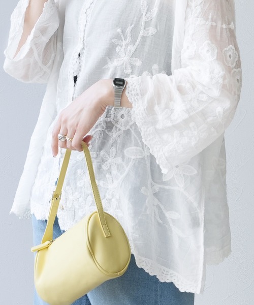 reca(レカ)の「レースシアーカーディガン(カーディガン/ボレロ・レディース・ブラック/ホワイト・M)」の9枚目の写真