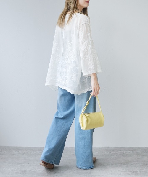 reca(レカ)の「レースシアーカーディガン(カーディガン/ボレロ・レディース・ブラック/ホワイト・M)」の10枚目の写真