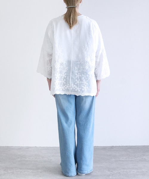 reca(レカ)の「レースシアーカーディガン(カーディガン/ボレロ・レディース・ブラック/ホワイト・M)」の21枚目の写真