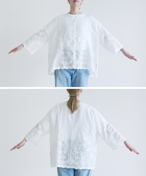 reca(レカ)の「レースシアーカーディガン(カーディガン/ボレロ・レディース・ブラック/ホワイト・M)」の22枚目の写真