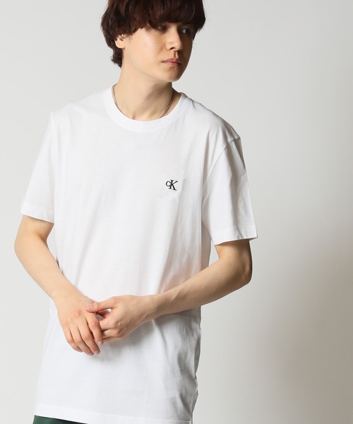Calvin Klein Jeans（カルヴァンクラインジーンズ）の「Calvin Klein Jeans カルバンクライン ジーンズ SS EASY MONOGRAM TEE 半袖クルーネックTシャツ（Tシャツ/カットソー・メンズ・ブラック/ホワイト・XL/L/M/S）」の6枚目の写真