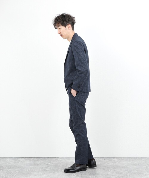 NOLLEY’S（ノーリーズ）の「《ビジカジ/セットアップ対応》COOLDOTS PT テーパードパンツ 26SS（その他パンツ・メンズ・ベージュ/インディゴブルー・S/XL/L/M）」の12枚目の写真