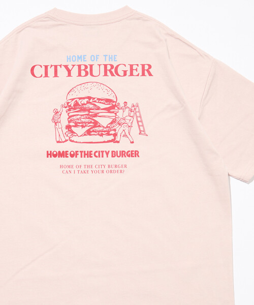 限定展開 ビッグシルエット バックプリント クルーネック Tシャツ