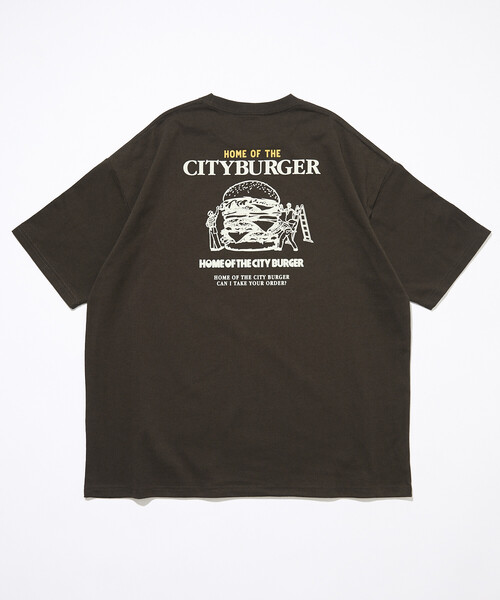 FREAK'S STORE(フリークスストア)の「限定展開 ビッグシルエット バックプリント クルーネック Tシャツ / City Burger(Tシャツ/カットソー・メンズ・ホワイト/ブラウン/ピンク/ブラック・SMALL/MEDIUM/LARGE)」の18枚目の写真