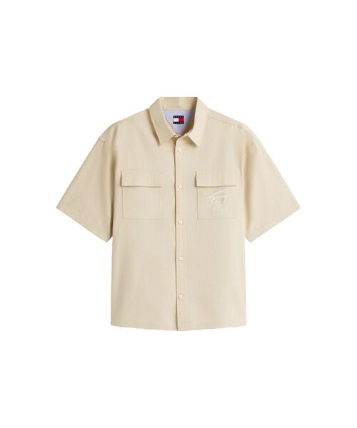 tommy jeans(トミー ジーンズ)の「ボクシースケーターシャツ(シャツ/ブラウス・メンズ・ブラック/アイボリー・SMALL/MEDIUM/X-LARGE/LARGE)」の5枚目の写真