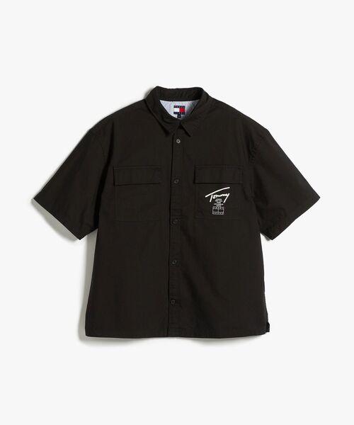 tommy jeans(トミー ジーンズ)の「ボクシースケーターシャツ(シャツ/ブラウス・メンズ・ブラック/アイボリー・SMALL/MEDIUM/X-LARGE/LARGE)」の8枚目の写真