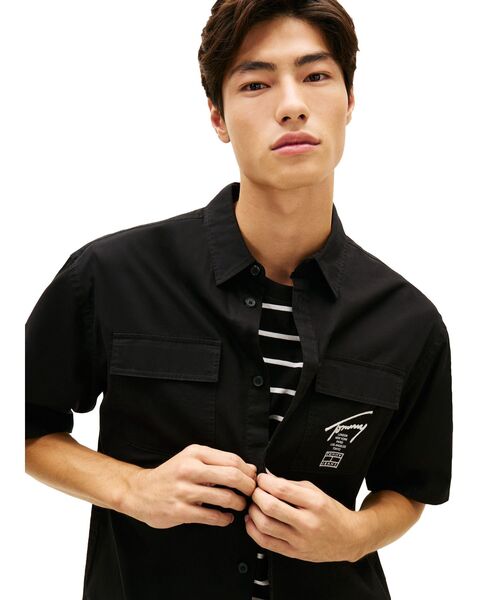tommy jeans(トミー ジーンズ)の「ボクシースケーターシャツ(シャツ/ブラウス・メンズ・ブラック/アイボリー・SMALL/MEDIUM/X-LARGE/LARGE)」の10枚目の写真