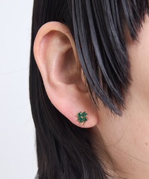 Zoule（ゾーラ）の「Zoule ゾーラ：FLOWER LETTER SERIES　jewel flower letter３　花言葉　アジサイ　クローバー　イヤリング（イヤリング）」