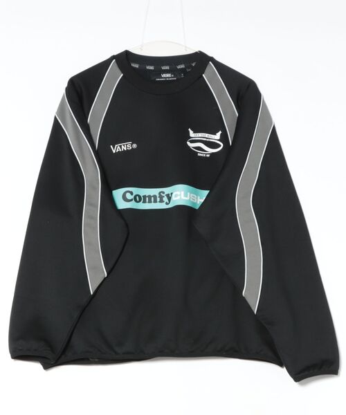 VANS（バンズ）の「PITCH TO STREET  クルースウェット / TDC CREW TRACK TOP Black VN000X6FBLK1（その他トップス・メンズ・ブラック・LARGE/MEDIUM/SMALL/X-LARGE）」の7枚目の写真