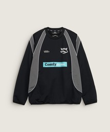 VANS（バンズ）の「PITCH TO STREET  クルースウェット / TDC CREW TRACK TOP Black VN000X6FBLK1（その他トップス）」