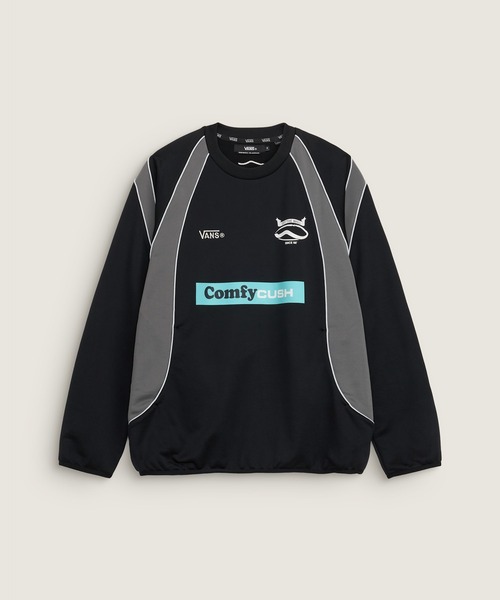 PITCH TO STREETクルースウェット / TDC CREW TRACK TOP Black VN000X6FBLK1