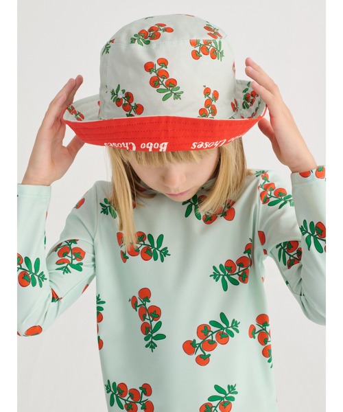 BOBO CHOSES(ボボショーズ)の「Juicy Tomatoes all over reversible hat(ハット・キッズ・レッド・HEAD52/HEAD54)」の3枚目の写真