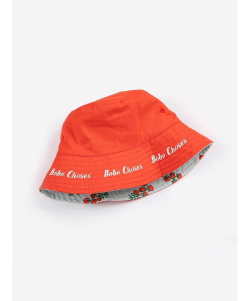 BOBO CHOSES(ボボショーズ)の「Juicy Tomatoes all over reversible hat(ハット・キッズ・レッド・HEAD52/HEAD54)」の6枚目の写真
