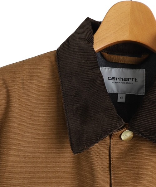 Carhartt WIP（カーハートダブリューアイピー）の「Carhartt WIP / カーハート ワークインプログレス：MICHIGAN COAT：I015261[WAX]（その他アウター・メンズ・ブラウン/ブラック・M/L/S/XL）」の8枚目の写真