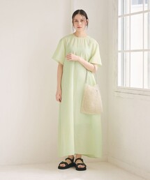 BEAUTY&YOUTH UNITED ARROWS | シアー バックリボン ワンピース ウォッシャブル(ワンピース)