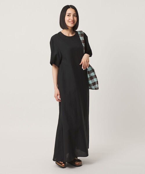 BEAUTY&YOUTH UNITED ARROWS(ビューティーアンドユースユナイテッドアローズ)の「シアー バックリボン ワンピース ウォッシャブル(ワンピース・レディース・ダークグレー/ライム/ブラック/ダークブラウン・S/M/XS)」の9枚目の写真
