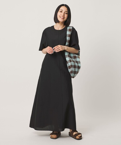 BEAUTY&YOUTH UNITED ARROWS(ビューティーアンドユースユナイテッドアローズ)の「シアー バックリボン ワンピース ウォッシャブル(ワンピース・レディース・ダークグレー/ライム/ブラック/ダークブラウン・S/M/XS)」の10枚目の写真