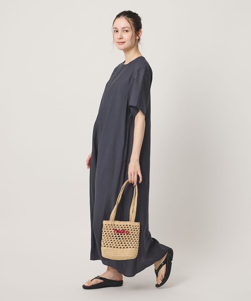 BEAUTY&YOUTH UNITED ARROWS(ビューティーアンドユースユナイテッドアローズ)の「シアー バックリボン ワンピース ウォッシャブル(ワンピース・レディース・ダークグレー/ライム/ブラック/ダークブラウン・S/M/XS)」の13枚目の写真