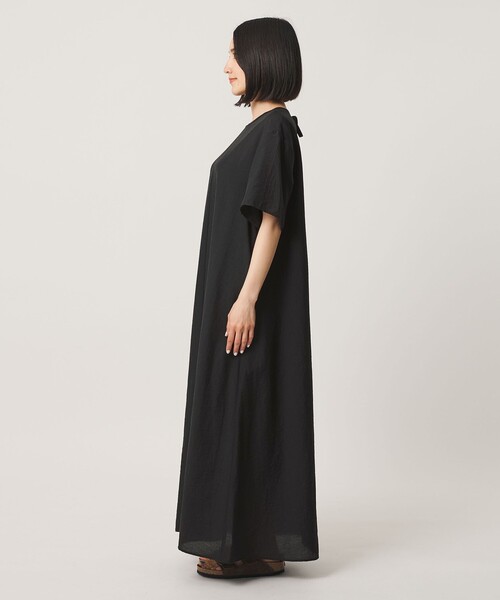 BEAUTY&YOUTH UNITED ARROWS(ビューティーアンドユースユナイテッドアローズ)の「シアー バックリボン ワンピース ウォッシャブル(ワンピース・レディース・ダークグレー/ライム/ブラック/ダークブラウン・S/M/XS)」の19枚目の写真