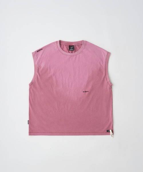 ADAM PATEK(アダムパテック)の「【ADAMPATEK/アダムパテック】gallagher sleeveless エイジングノースリーブTEE(Tシャツ/カットソー・メンズ・ホワイト/ピンク/グリーン/ブラック・2)」の4枚目の写真