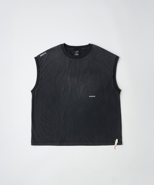 ADAM PATEK(アダムパテック)の「【ADAMPATEK/アダムパテック】gallagher sleeveless エイジングノースリーブTEE(Tシャツ/カットソー・メンズ・ホワイト/ピンク/グリーン/ブラック・2)」の2枚目の写真