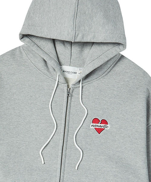 Beyond Closet(-)の「ノーマンティック ヘビーウェイト オーバーサイズ フードジップアップTシャツ グレー(パーカー・メンズ・その他・MEDIUM/LARGE)」の5枚目の写真