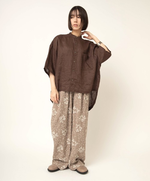 RNA-N(アールエヌエーエヌ)の「R4461 ボタニカル刺繍パンツ(その他パンツ・レディース・キナリ/ブラウン/グレイッシュベージュ・FREE)」の19枚目の写真