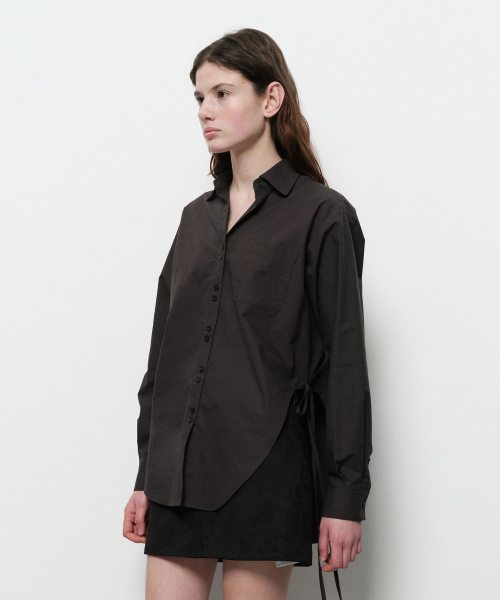 DIAGONAL(ダイアゴナル)の「CURVED STRING SHIRTS (grey)(シャツ/ブラウス・レディース・その他・FREE)」の2枚目の写真