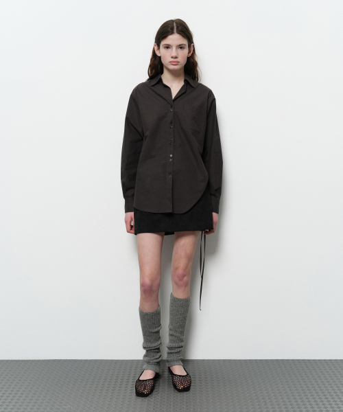 DIAGONAL(ダイアゴナル)の「CURVED STRING SHIRTS (grey)(シャツ/ブラウス・レディース・その他・FREE)」の4枚目の写真